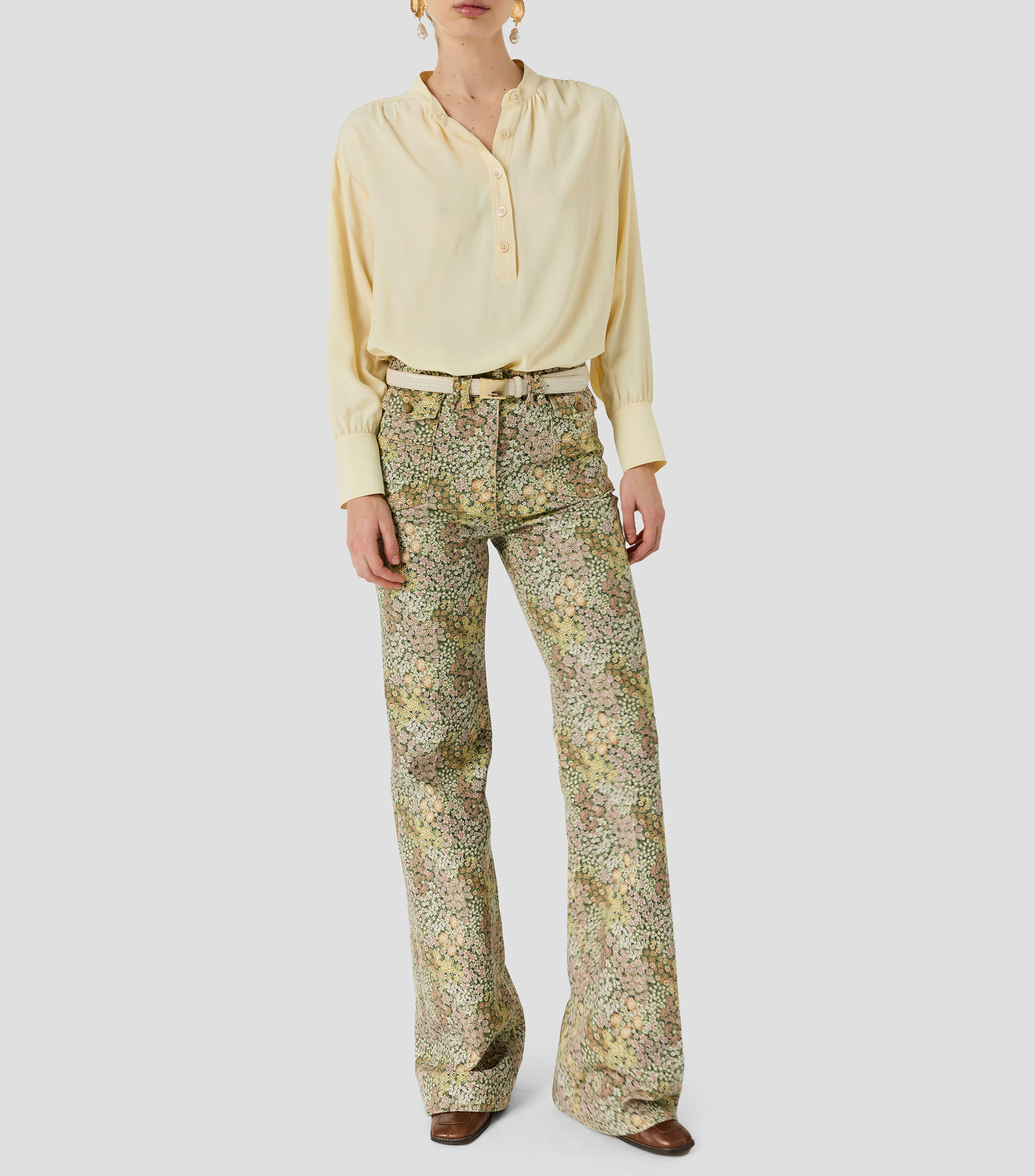 Blusa Lisa manga larga Mujer